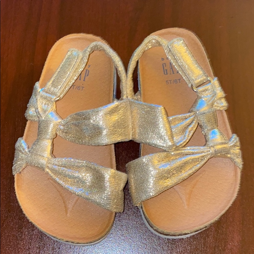 Toddler girls rose gold cork sandals